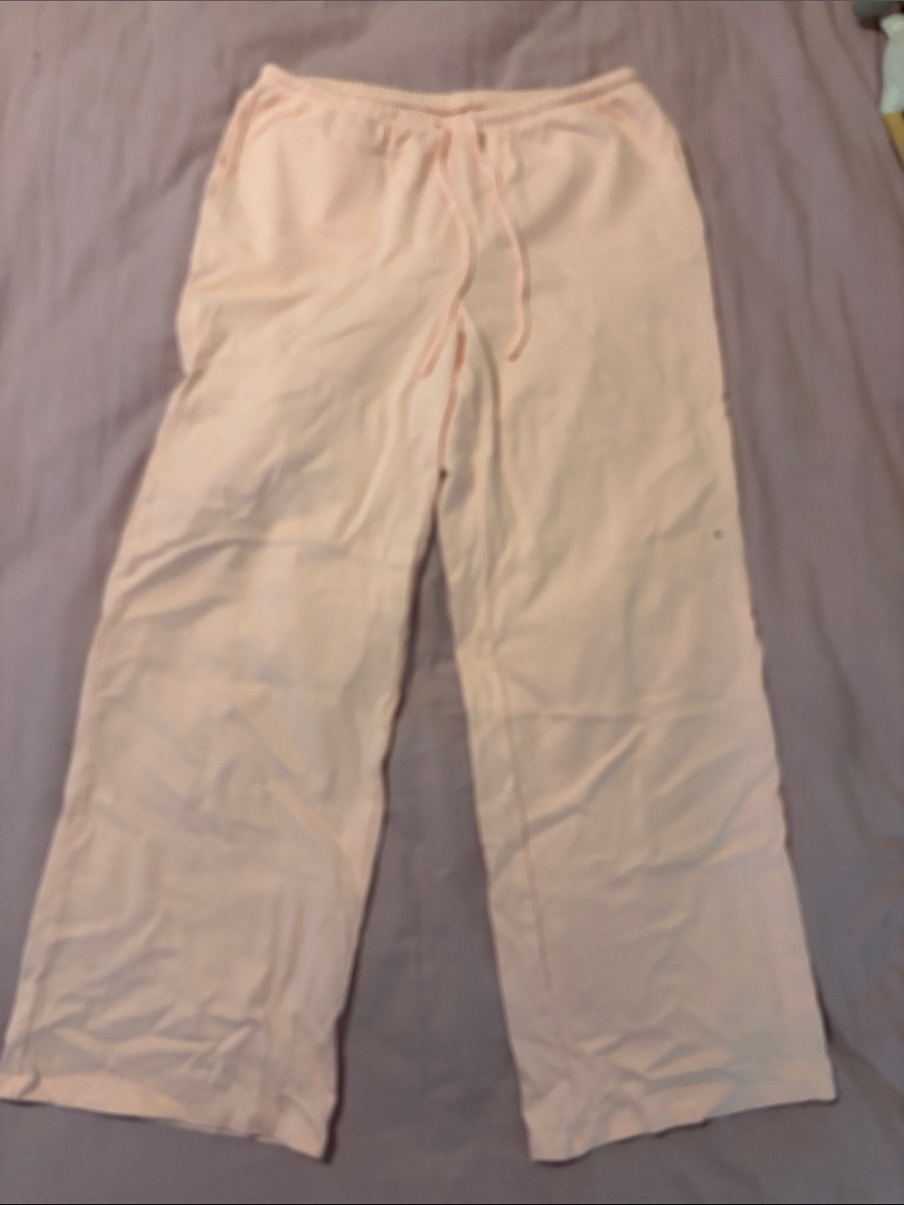 Pink Drawstring America Eagle Pants